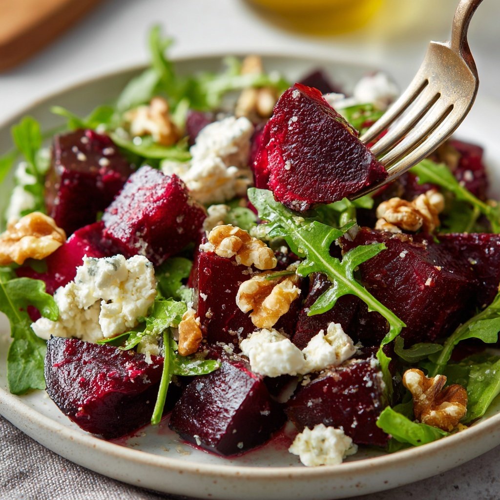 Baked Beetroot and Feta Salad