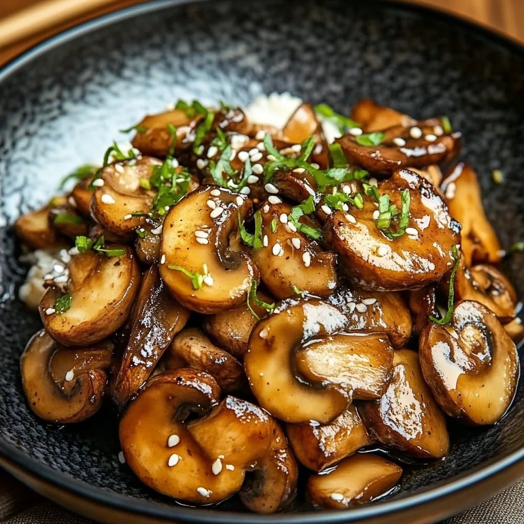 Japanese Miso Mushrooms