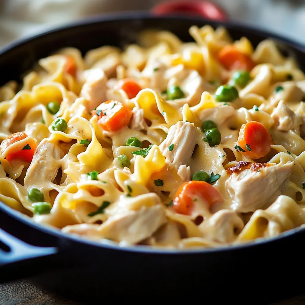 Creamy Chicken Pot Pie Noodles