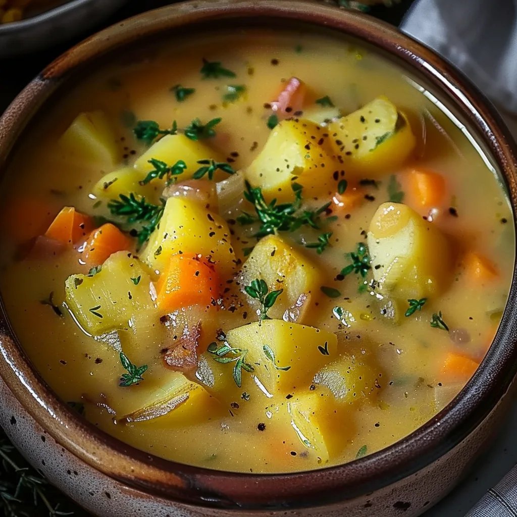 Cozy & Hearty Vegan German Potato Soup