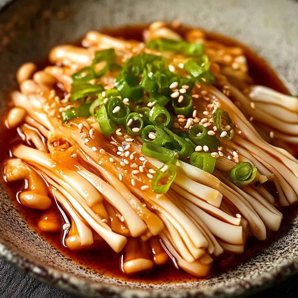 Spicy Enoki Mushrooms