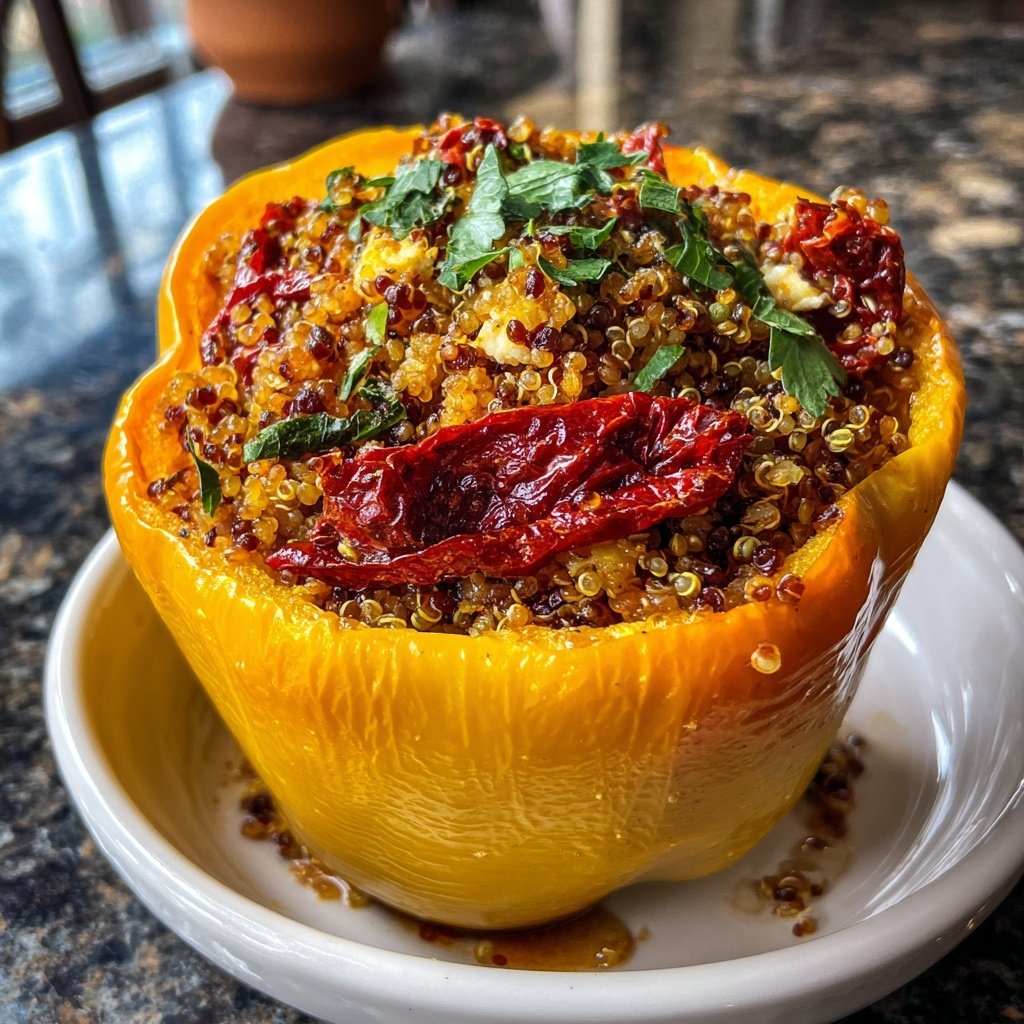 Mediterranean Stuffed Bell Peppers
