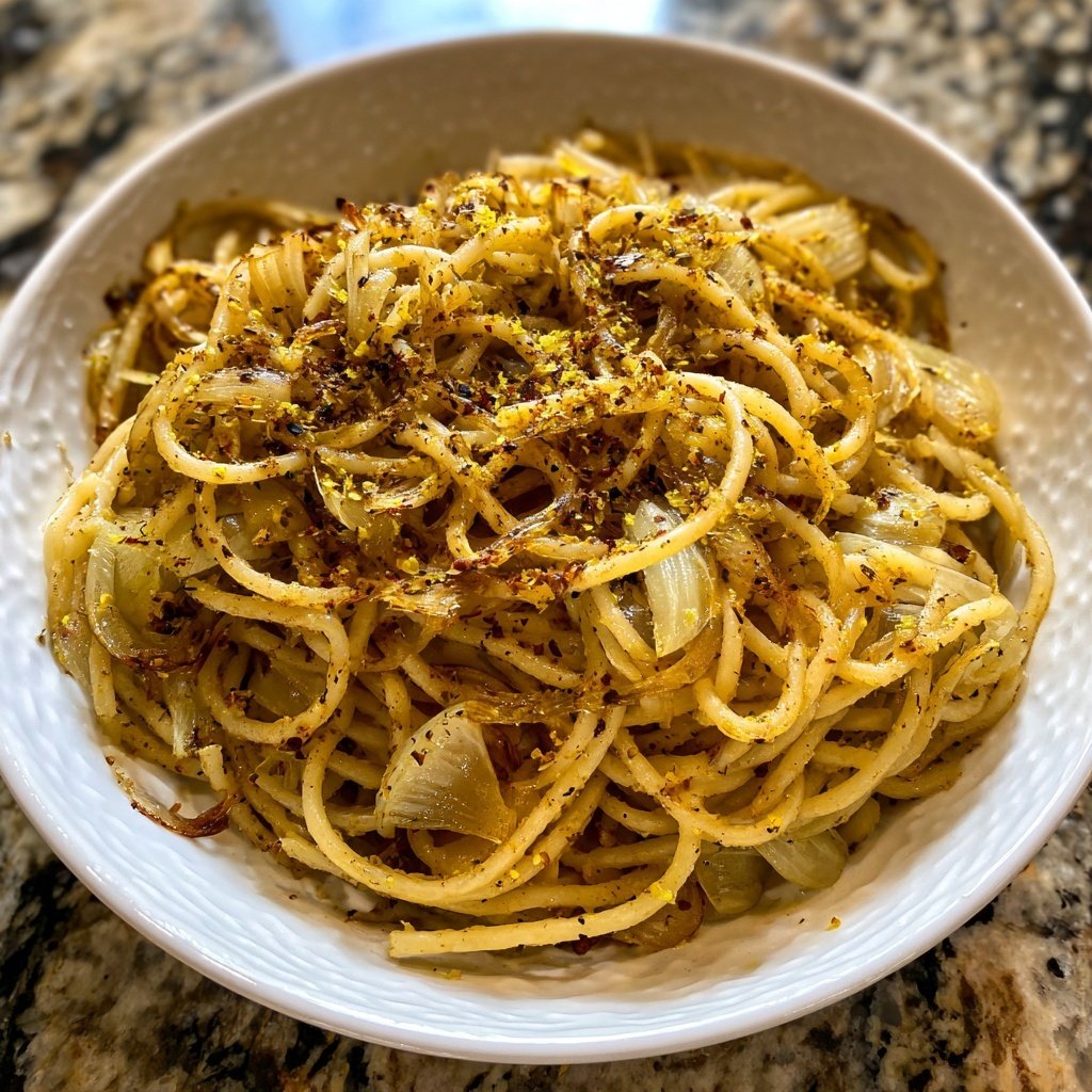 Roasted Fennel Pasta Lemon Zest