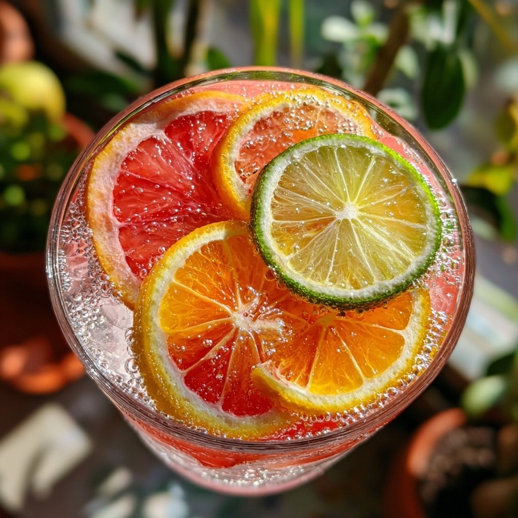Winter Citrus Sparkler Mocktail