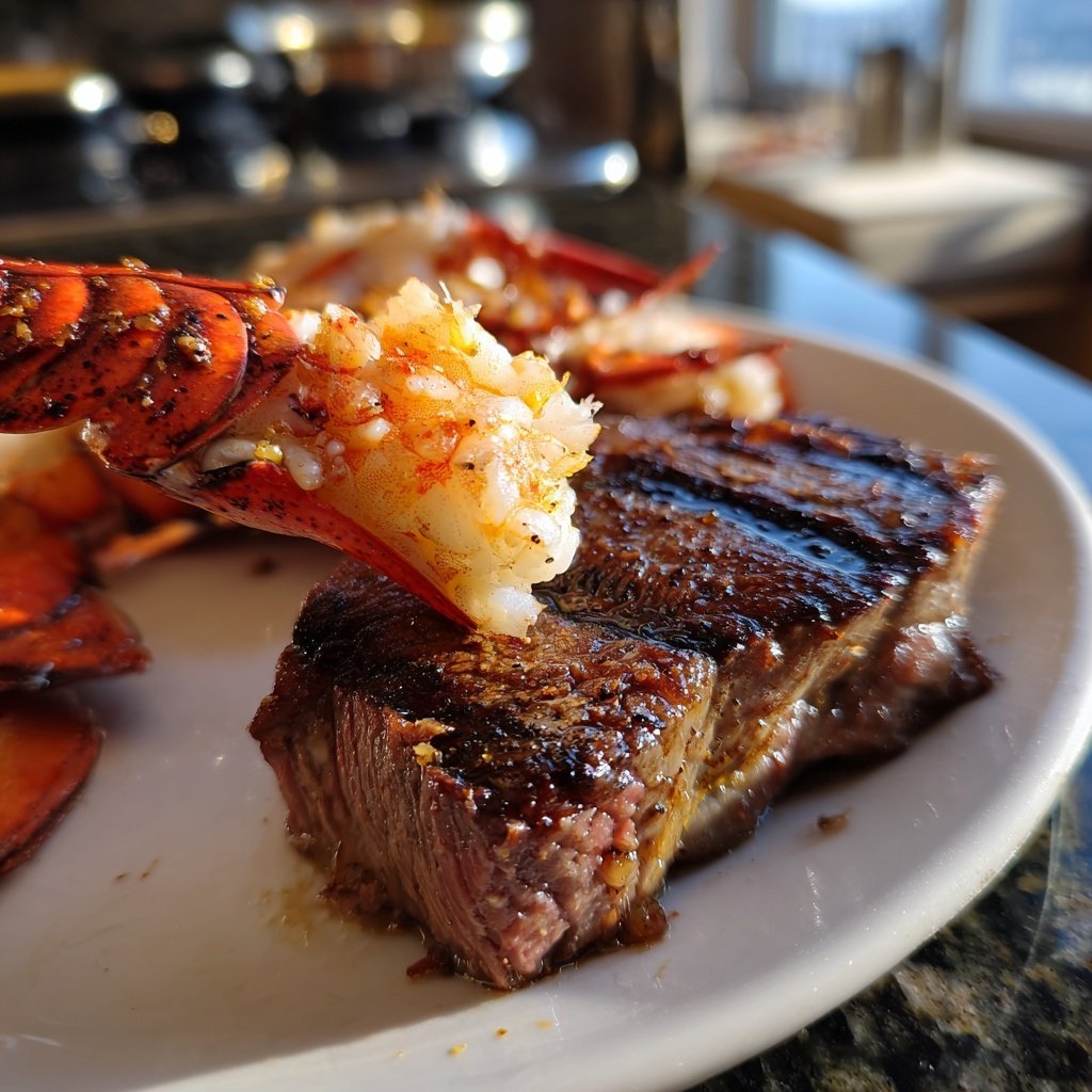 Surfside Grilled Beef and Lobster