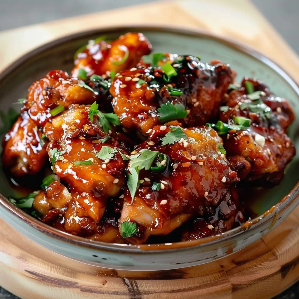 Air Fryer Korean Soy Garlic Chicken Thighs