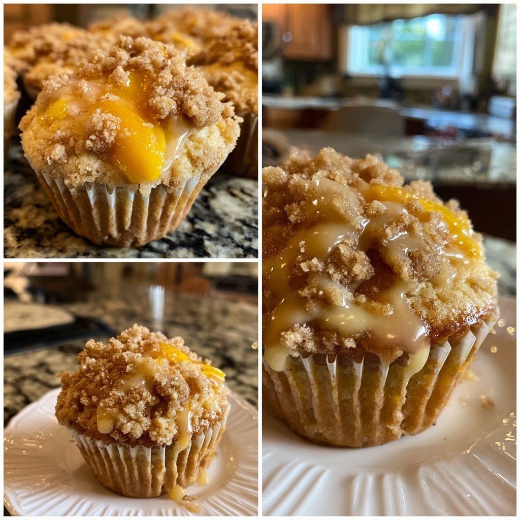 Peach Cobbler Cupcake Delight