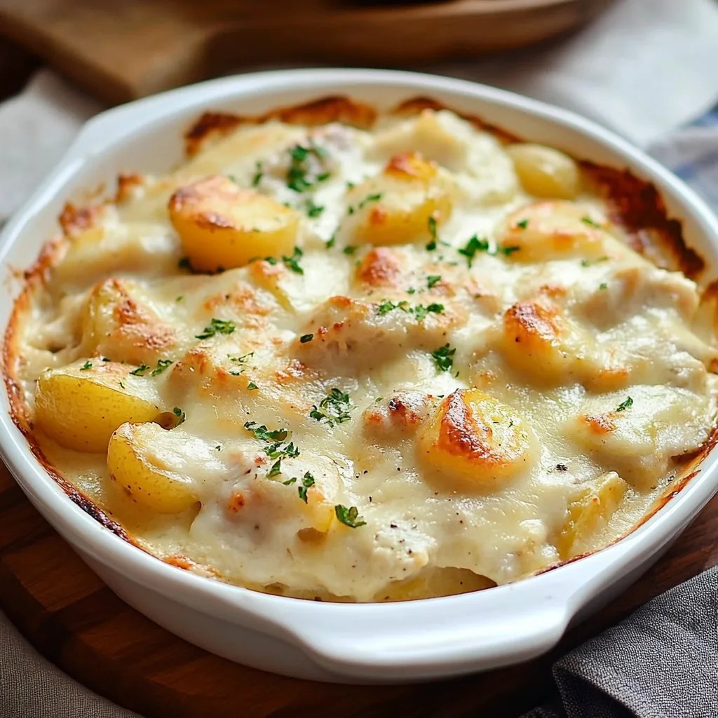 Easy Chicken Potato Casserole