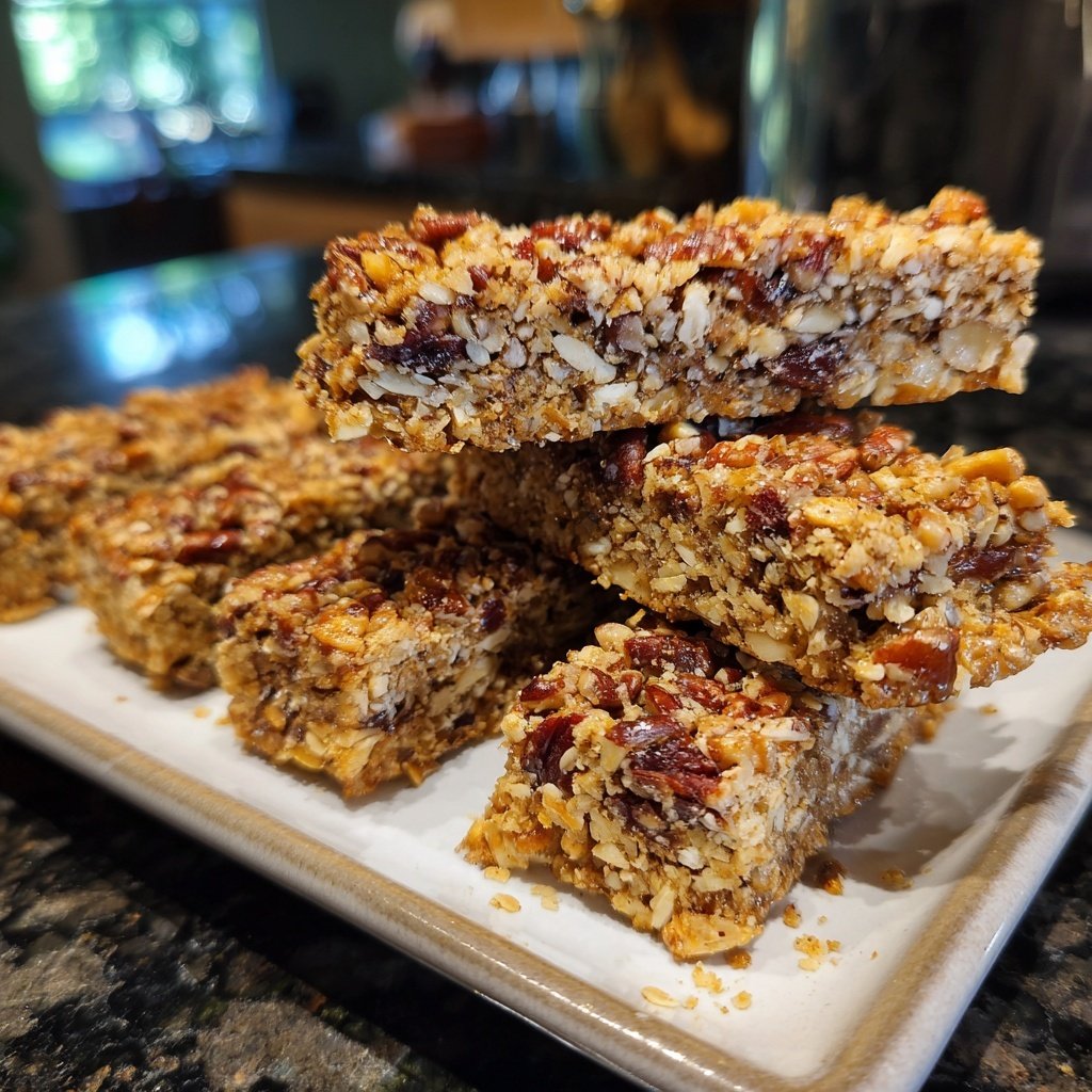 Banana Pecan Snack Bars