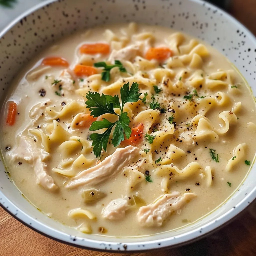 Creamy Chicken Noodle Soup