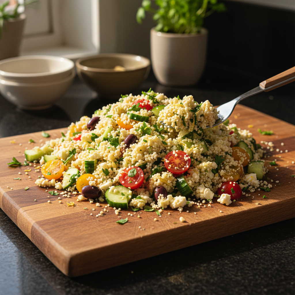 Zesty Mediterranean Couscous Salad