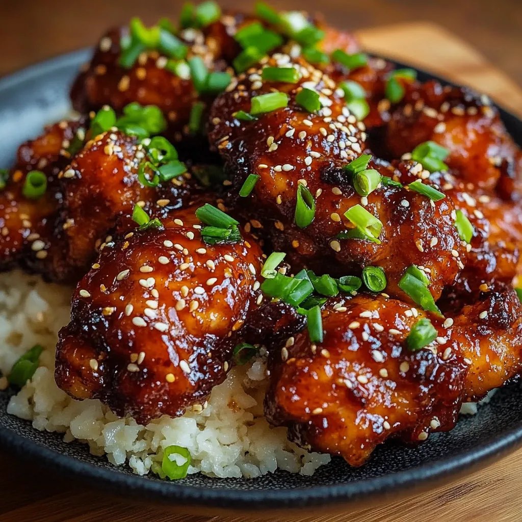 Sticky Honey Gochujang Chicken