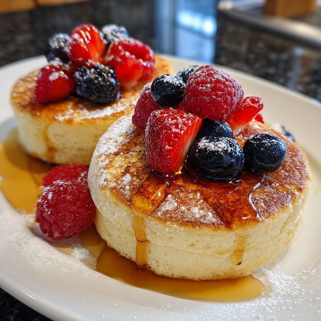 Fluffy Japanese Soufflé Hot Cakes