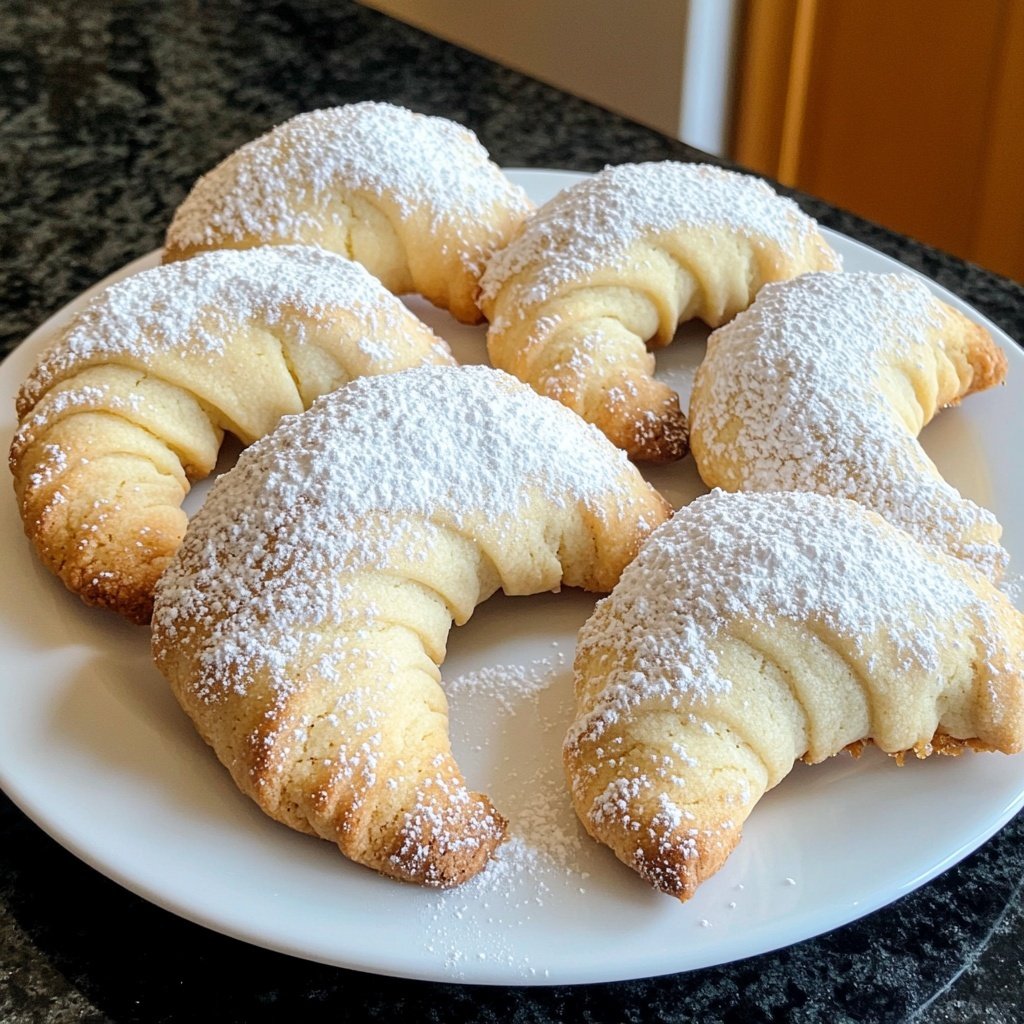 Vanilla Crescent Cookies with Bourbon Vanilla