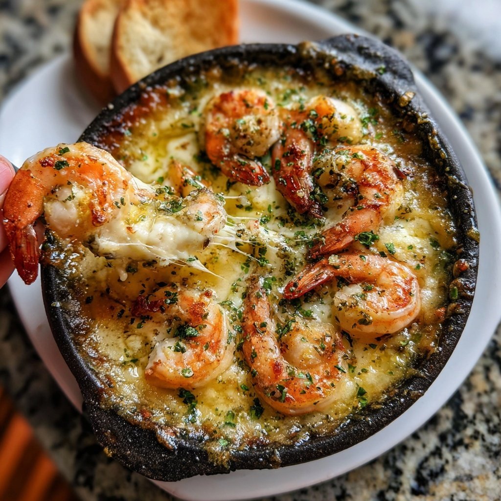 Sizzling Shrimp and Garlic Fondue