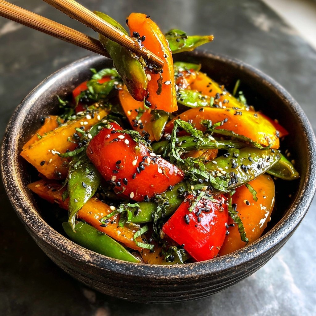 Savory Vegetable Stir-Fry Bowl
