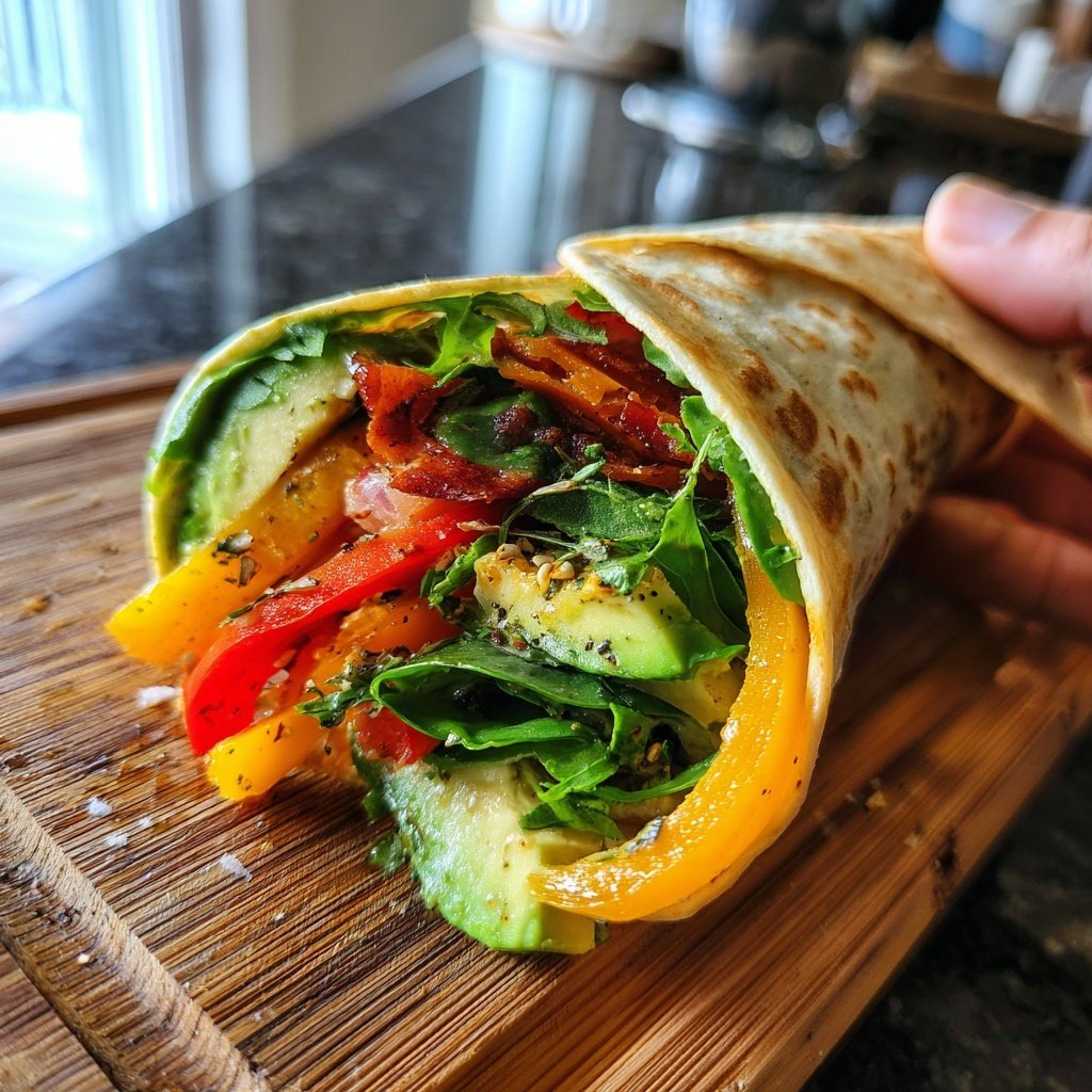 Food Babe Rainbow Veggie Wrap