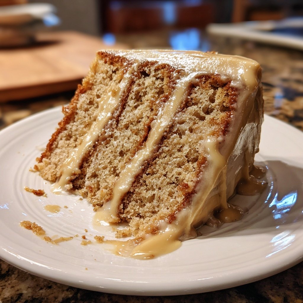 Vanilla Latte Cake with Espresso Buttercream