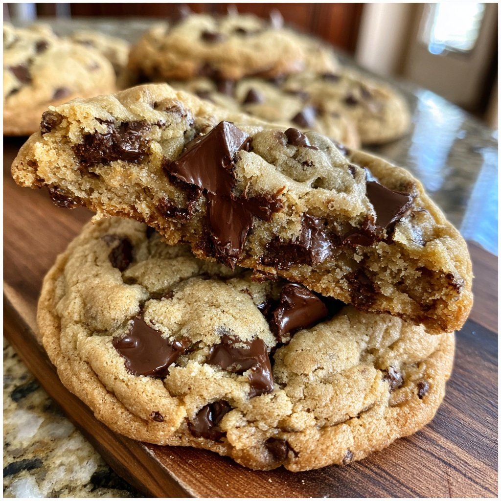 Chewy Chocolate Chip Marble Cookies