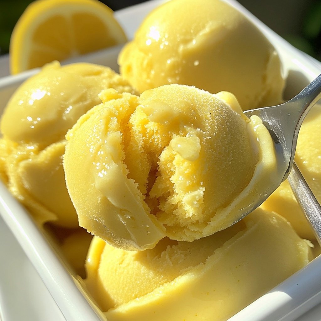 Meyer Lemon Sorbet Delight