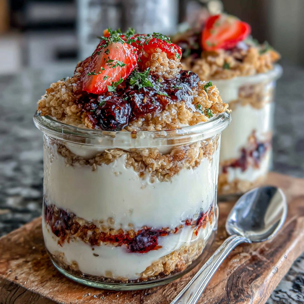 Quinoa Yogurt Breakfast Jar