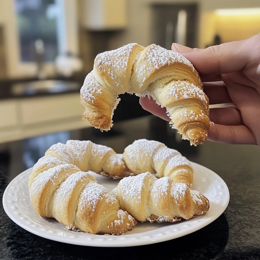 Buttery Vanilla Crescent Cookies