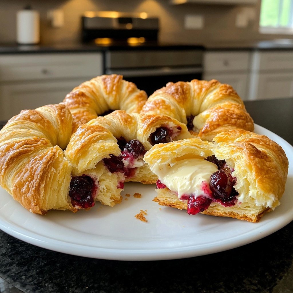 Cranberry Cream Cheese Crescent Bites