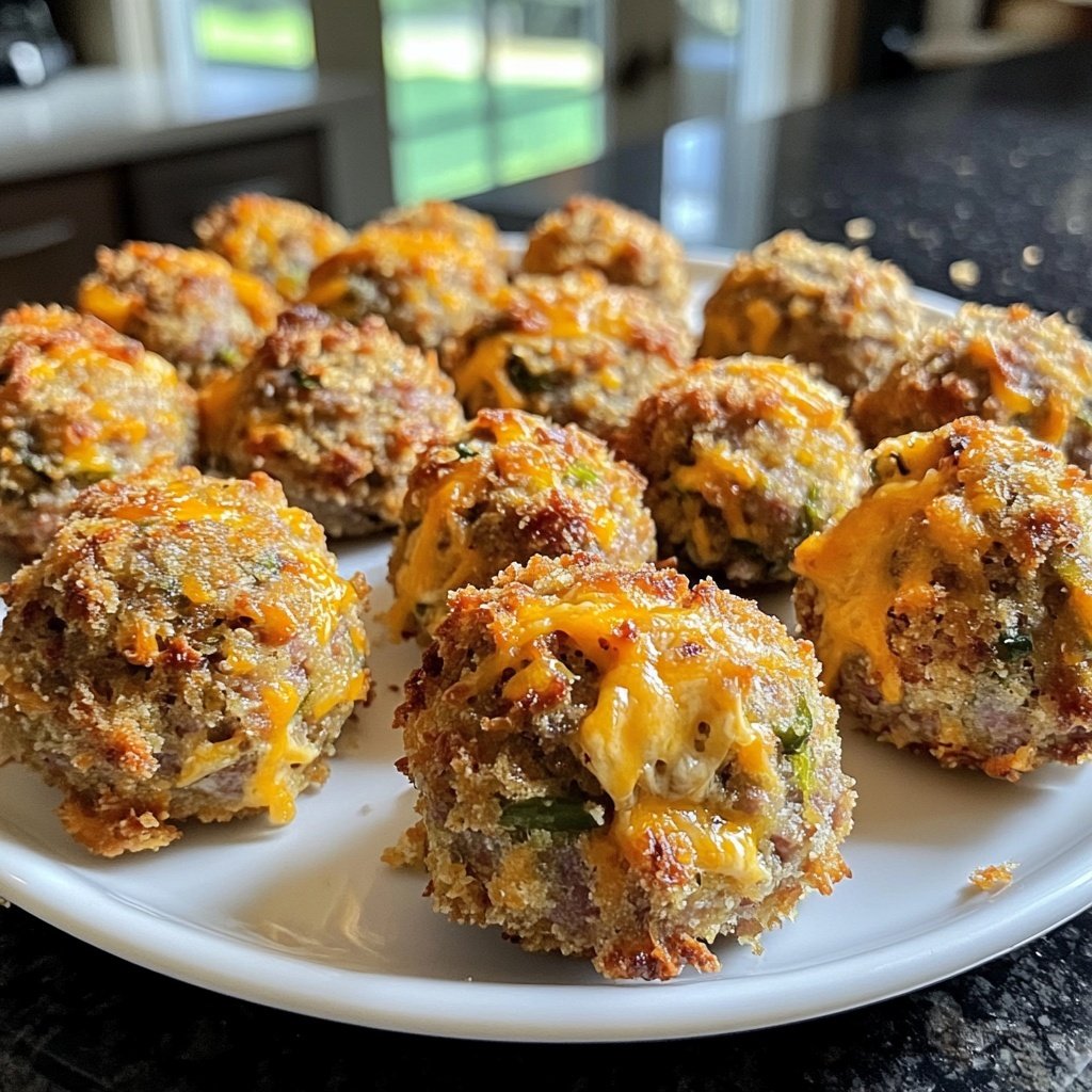 Spicy Jalapeño Popper Sausage Balls