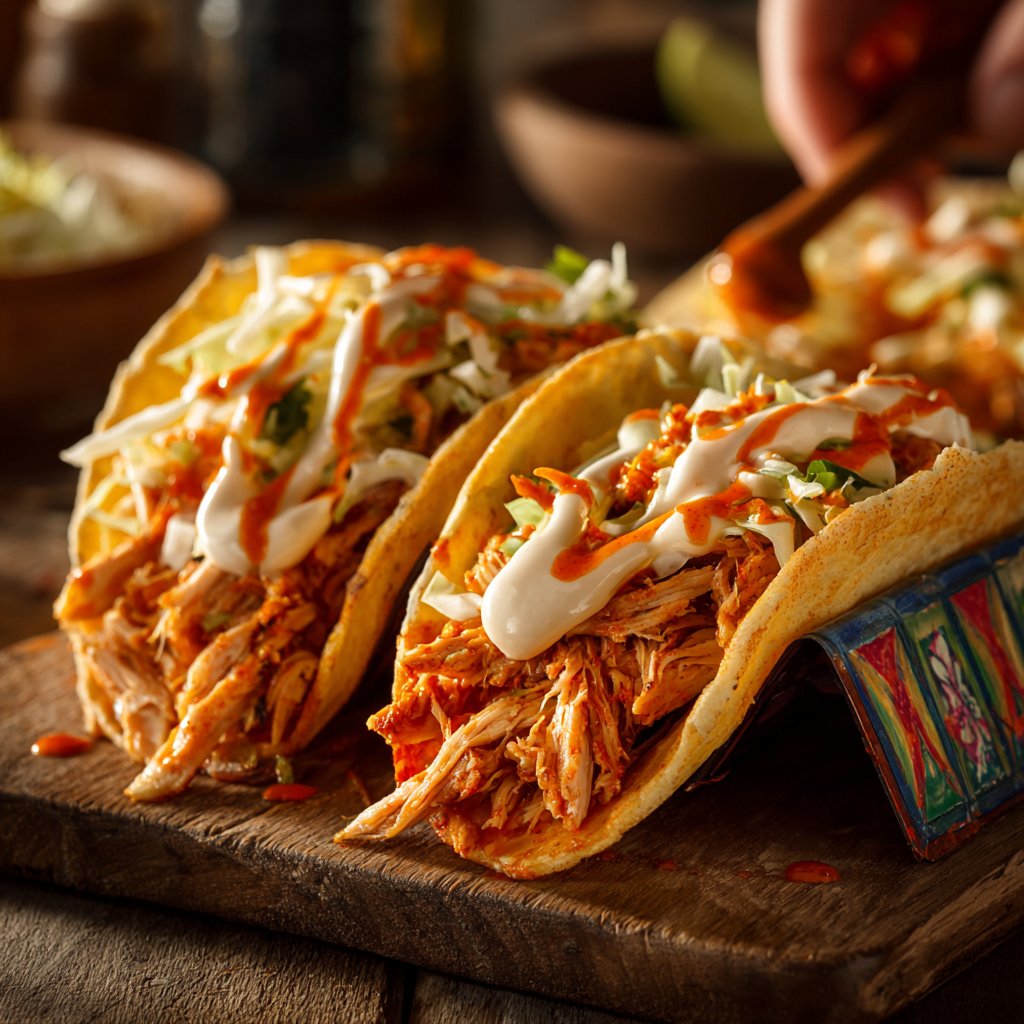 Spicy Sriracha Chicken Tacos