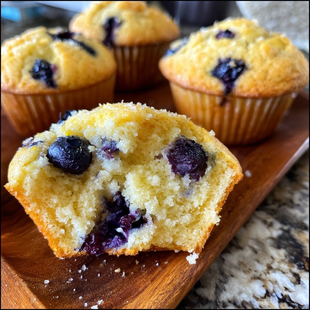 Meyer Lemon Blueberry Muffins