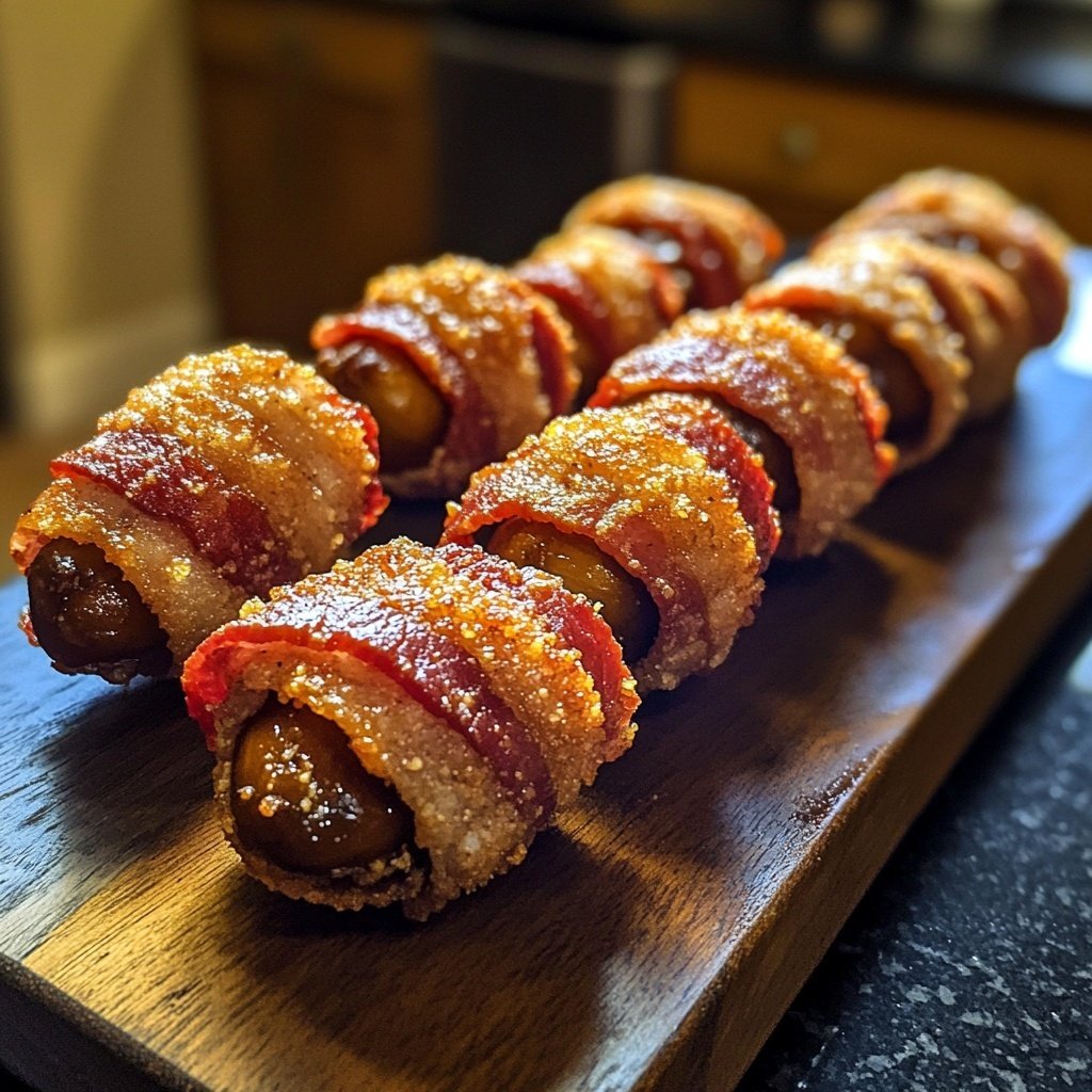 Bacon-Wrapped Chestnut Bites