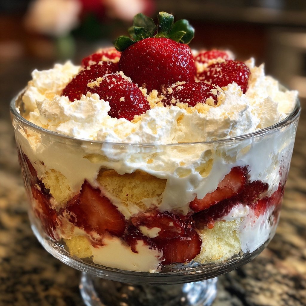No-Bake Strawberry Shortcake Trifle
