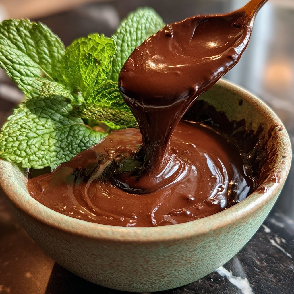 Decadent Chocolate Mint Fondue