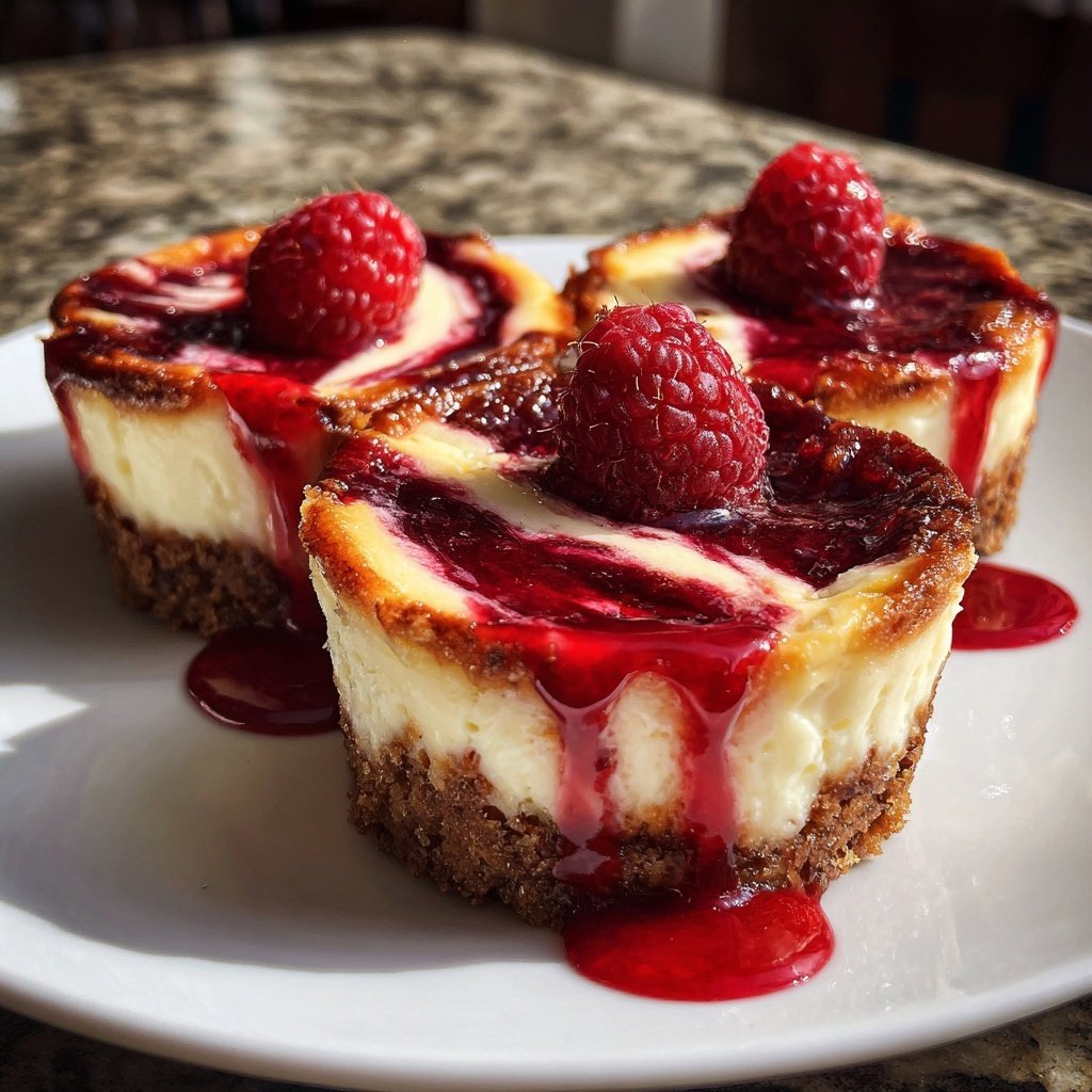 Raspberry Swirl Cheesecake Cups