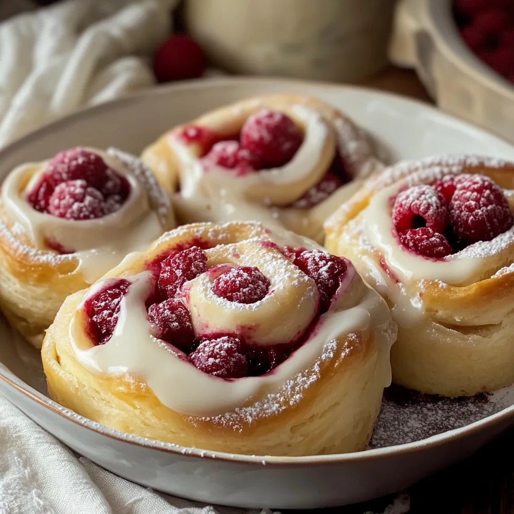 Raspberry Lemon Sweet Rolls