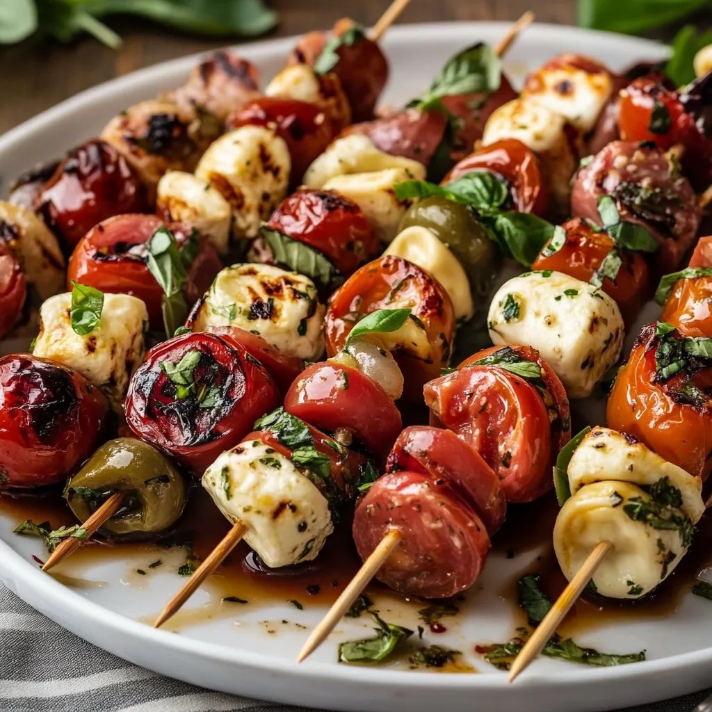 Italian Antipasto Skewers With Marinated Tortellini and Mozzarella: An Incredible Ultimate Recipe
