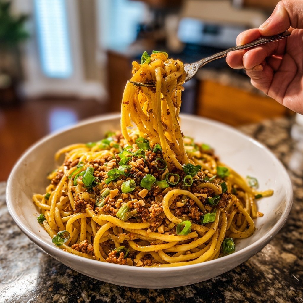 Spicy Dan Dan Noodles Pork