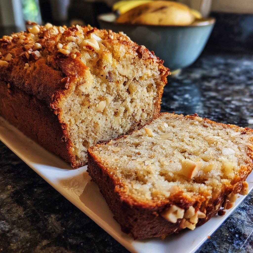Banana Macadamia Nut Bread